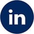 Linkedin Circle Icon blue sig size